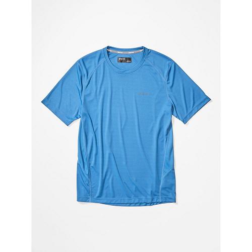 Marmot Clothes Blue NZ - Windridge T-Shirts Mens NZ4078523